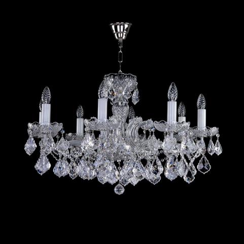 Люстра Art Glass MARIA TEREZIA. 44 CE NICKEL