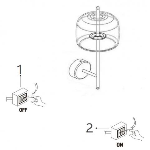 Бра Arte Lamp Padova A2404AP-1SM