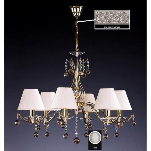 Люстра Art Glass CHANTAL VI. NICKEL CE - 8006