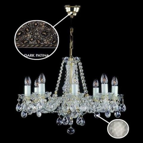 Люстра Art Glass HEIDI VIII. DARK PATINA CE - 8008