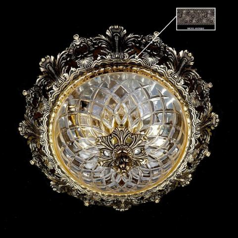 Люстра Art Glass CHARLIZE DIA 470 NICKEL ANTIQUE