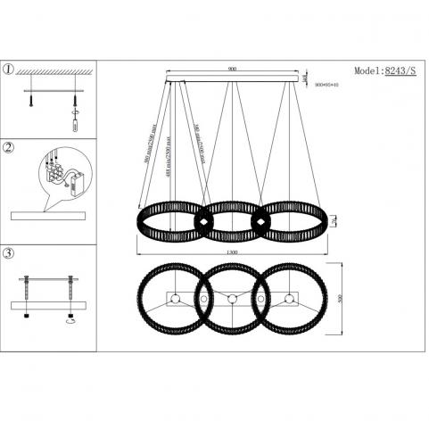 Подвесной светильник Newport 8243/S gold NEW