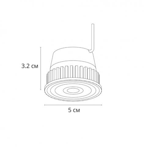 Светодиодный модуль Arte Lamp Ore 3000К диммируемый A22071-3K