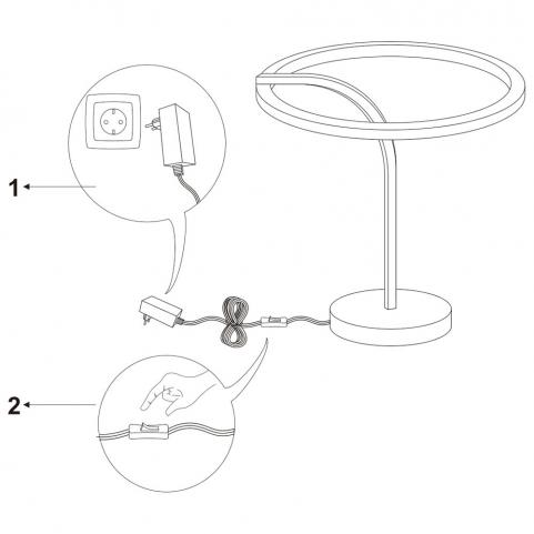 Настольный светильник Arte Lamp Enigma A2974LT-16BK