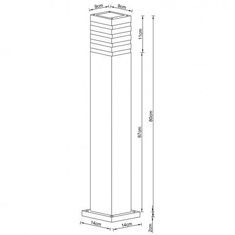 Уличный фонарь Arte Lamp Heather  A4418PA-1BK