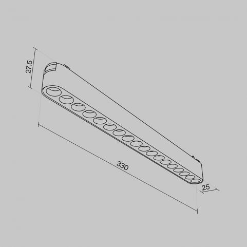 Трековый светильник Maytoni Points Radity 3000K TR082-1-18W3K-M-B