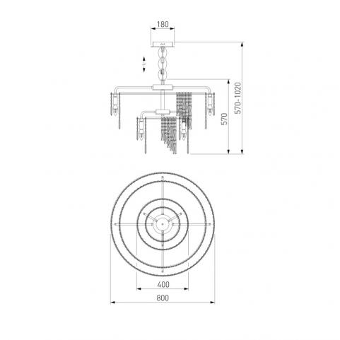 Люстра Eurosvet Blitz 60160