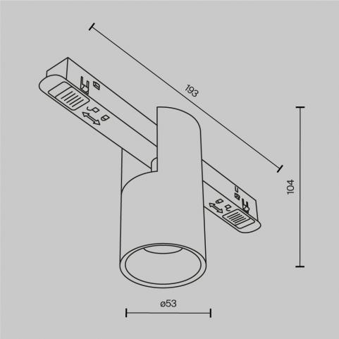 Трековый светильник Maytoni Technical Exility 2700-6000K Dim Smart Alfa TR122-4-7W-DS-W