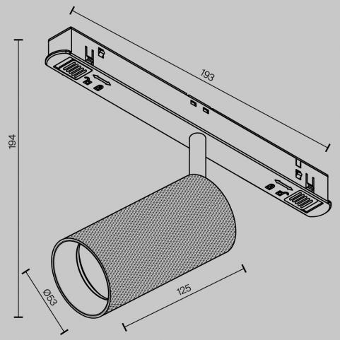 Трековый светильник Maytoni Technical Exility 3000K  Artisan TR097-2-12W3K-M-BW