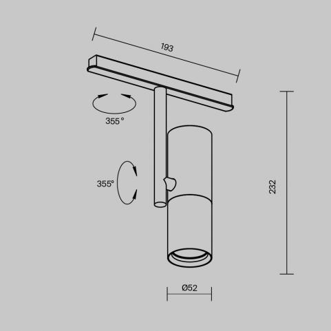 Трековый светильник Maytoni Technical Exility 3000K  Elti TR005-2-12W3K-BW