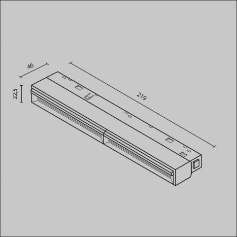 Трековый светильник Maytoni Technical Exility 2700-6000K  Parete TR106-4-12W-DS-B