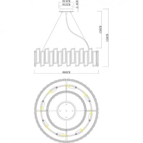 Люстра Divinare Romilda 3512/02 LM-8