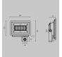 Прожектор Maytoni Flood с датчиком движения и освещенности FL001-L50B6KSR
