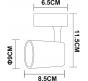 Трековый светильник Arte Lamp Amico   A1810PL-1WH