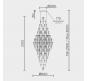 Подвесной светильник Modelux Premium 3000-6000K ML.7826.800P CR