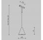 Трековый подвесной светильник Maytoni Technical Basity  Cono TR182-1-5WTW-M-B