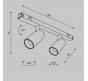 Трековый светильник Maytoni Technical Basity  Focus Duo TR176-1-2X3WTW-M-B