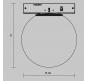 Трековый светильник Maytoni Technical Levity 2700К Luna TR185-1-3W2.7K-B